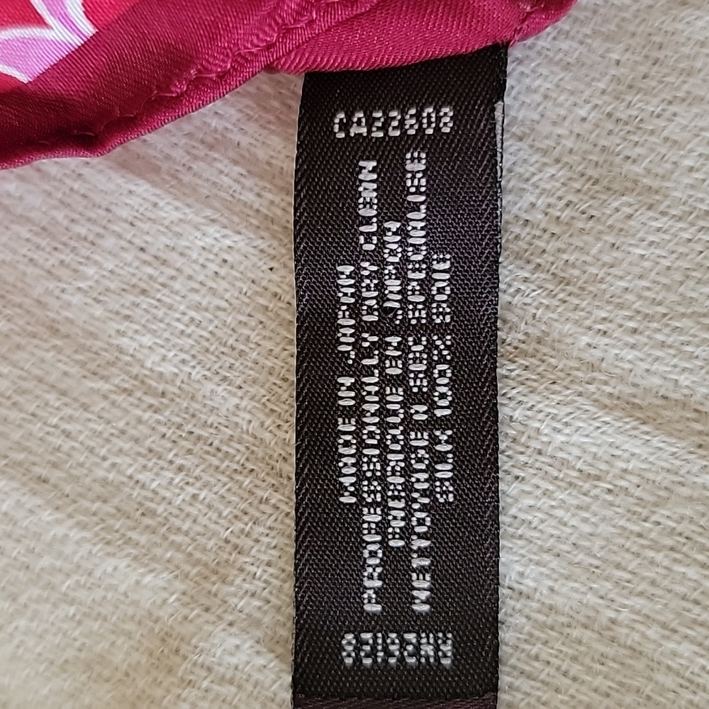 Coach Pink Patterned Scarf - Picture 6 of 7